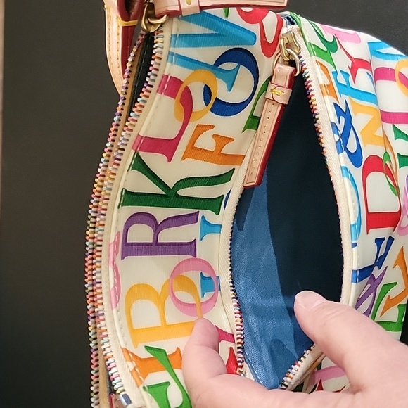 Dooney & Bourke Retro Rainbow Grafica Adjustable Strap Crossbody Bag NWOT - Picture 12 of 16